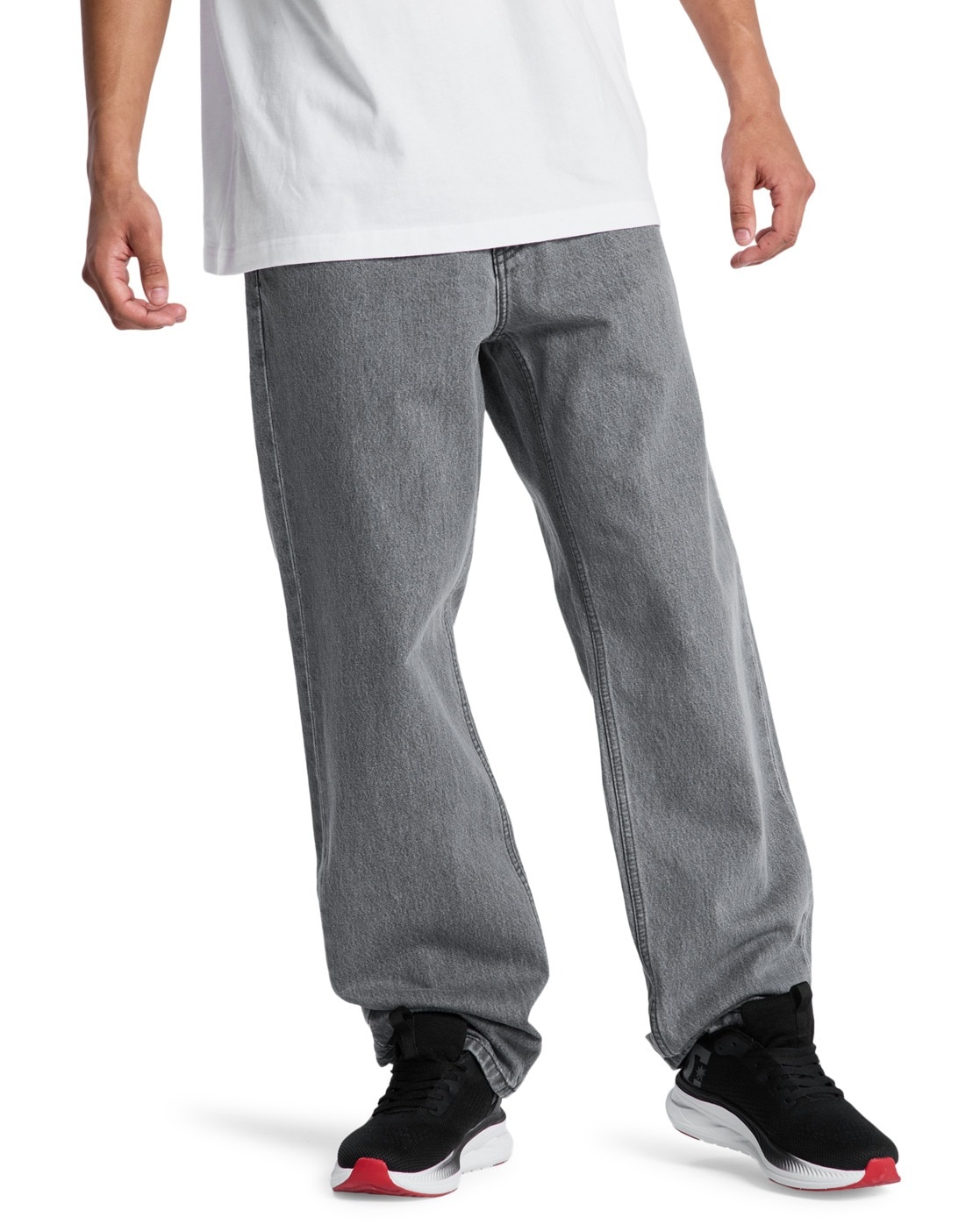 Relax-fit-Jeans DC SHOES "Relaxed", Herren, Gr. 36(XL) / Länge 34(L), Länge 34, medium grau, Obermaterial: 75% Walkfrottier, 25% Walkfrottier;, Jeans