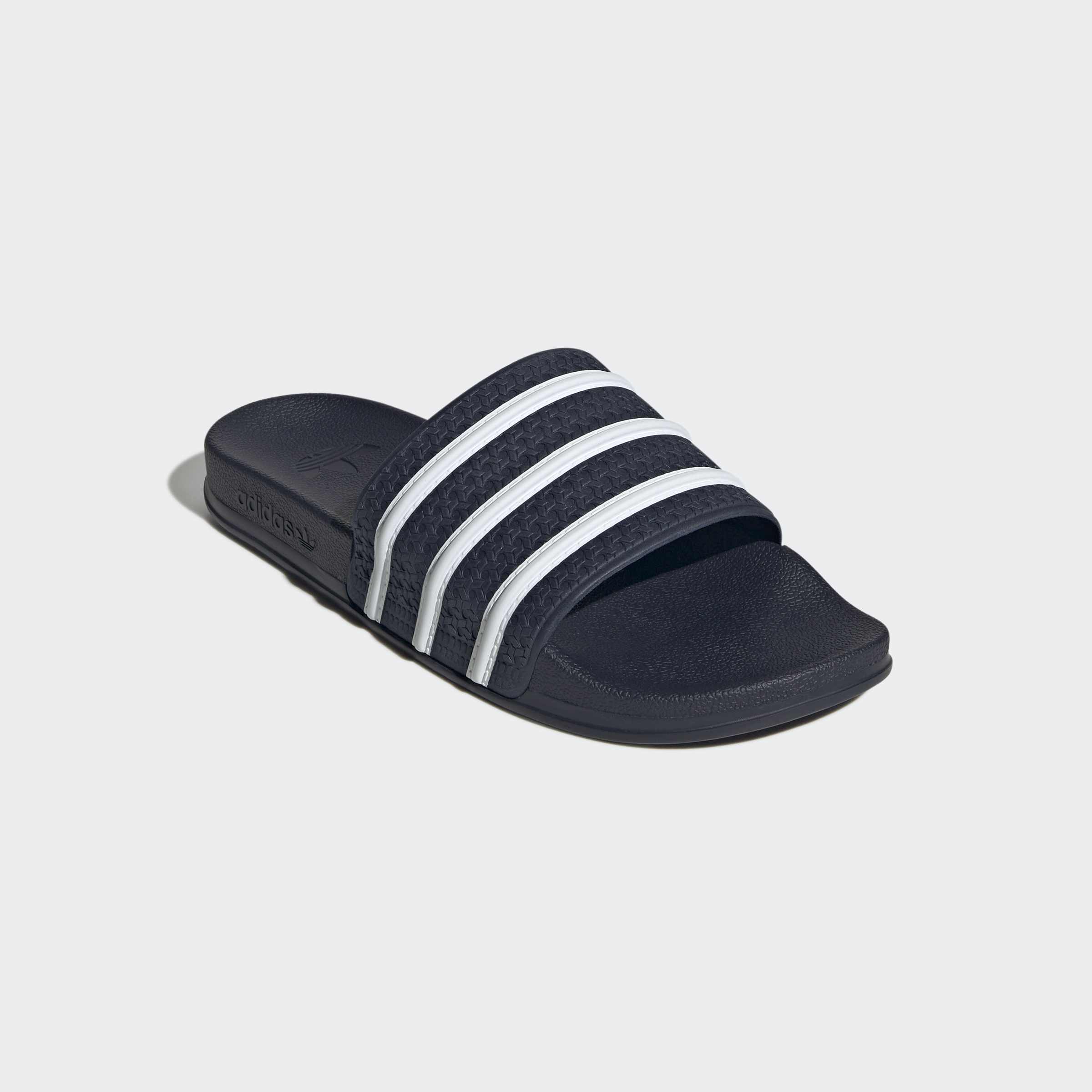 Badesandale ADIDAS ORIGINALS "ADILETTE OG CF BADESCHLAPPEN", Herren, Gr. 40,5, collegiate navy, ftwr weiß, collegiate navy, Schuhe, Badelatschen