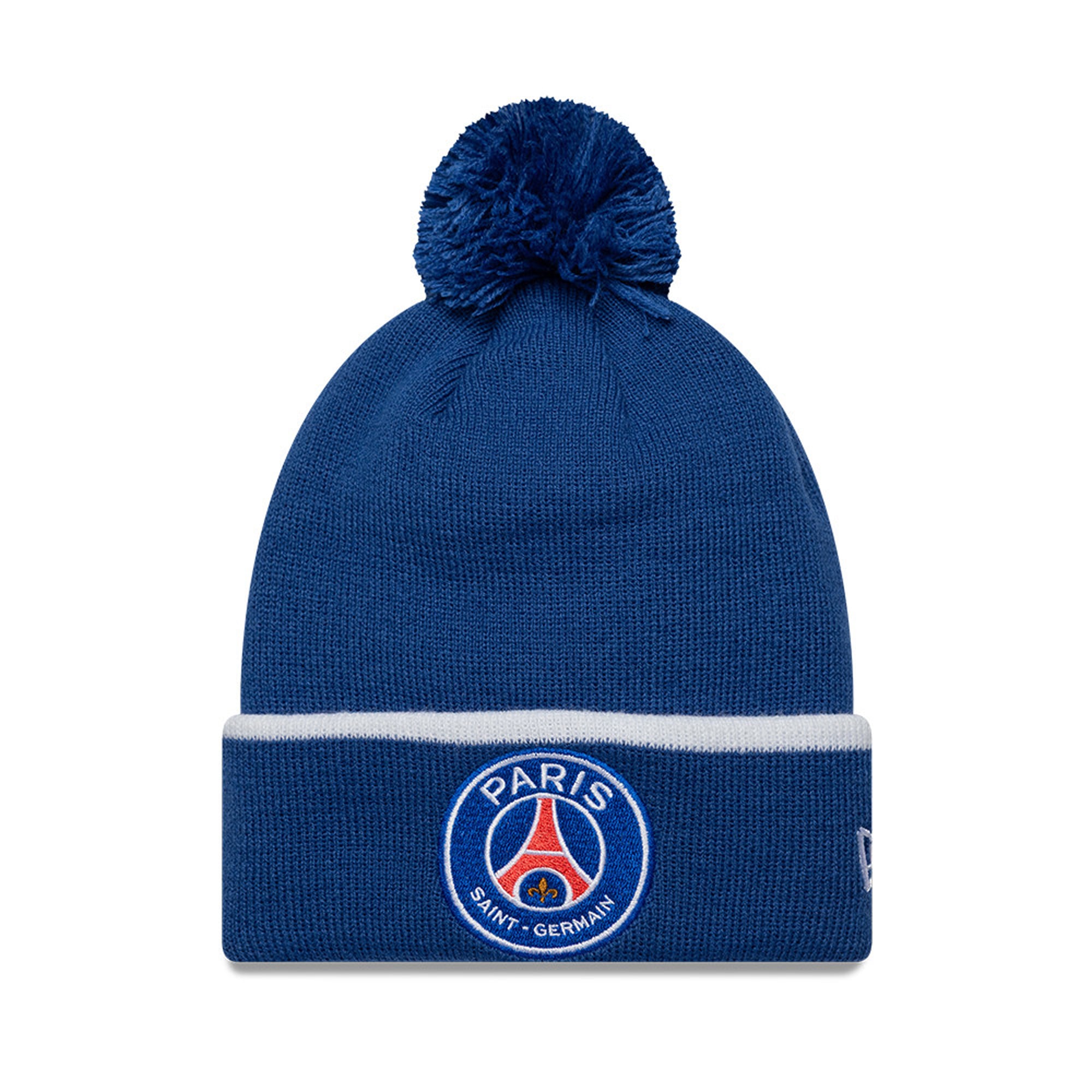 Paris Saint-Germain New Era Core Mütze mit Bommel und Bündchen – Blau – Kinder