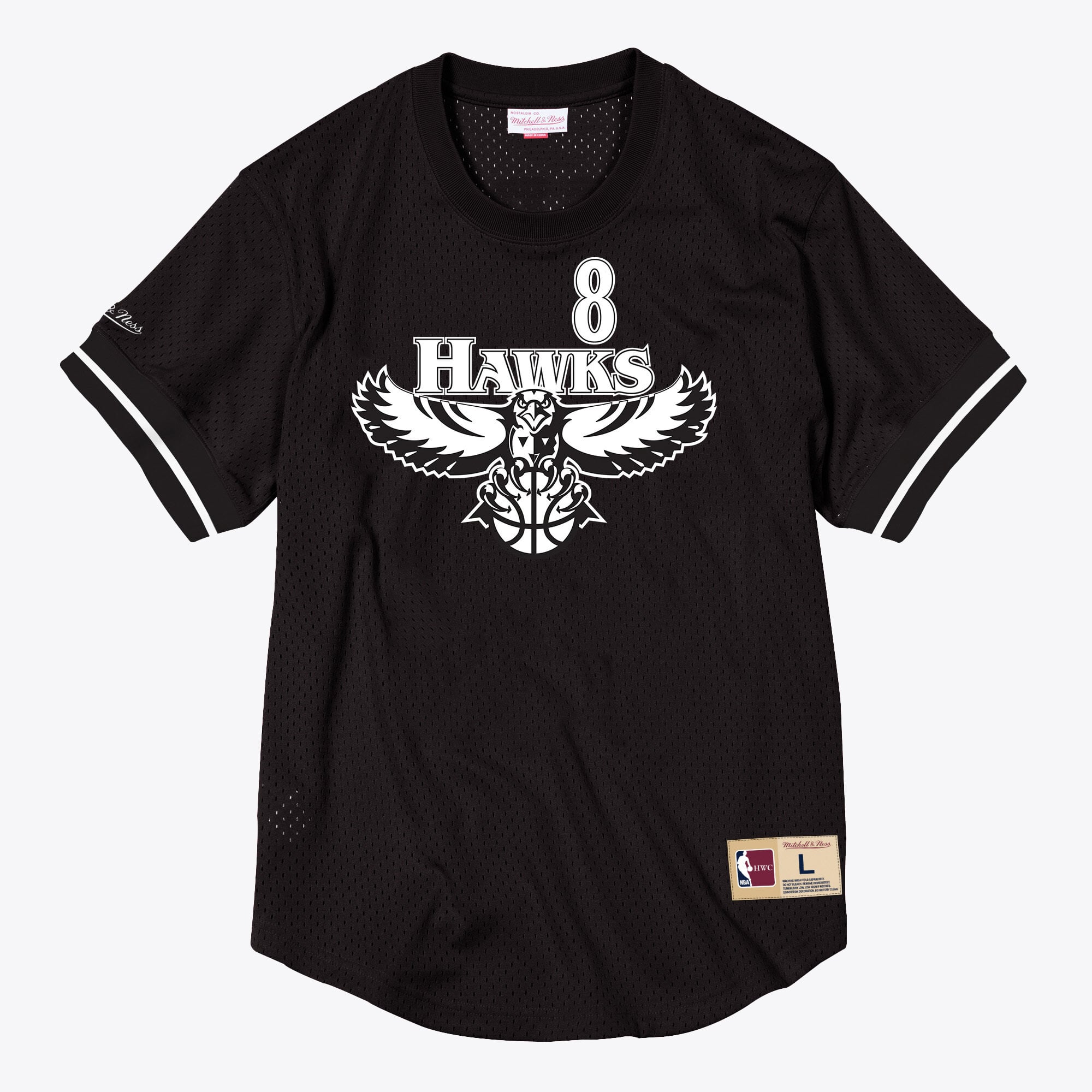 Col ras du cou en maille Mitchell & Ness avec nom et numéro Dominique Wilkins - Homme Taille: XL