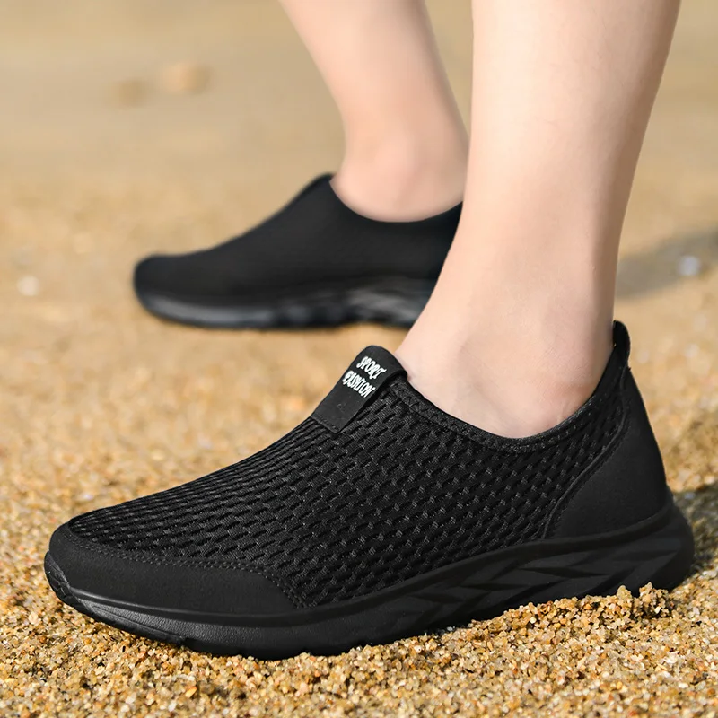Chaussures pour hommes maille respirant Tennis chaussures de sport hommes chaussures décontractées mocassins marche léger hommes chaussures de course hommes baskets