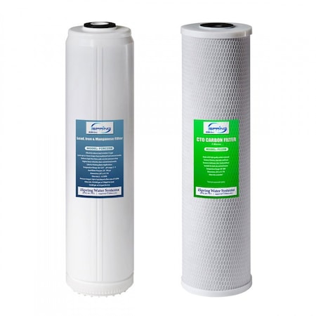 ISPRING WATER SYSTEMS F2WGB22BPB Whole House Water Filter Replacement Set, One