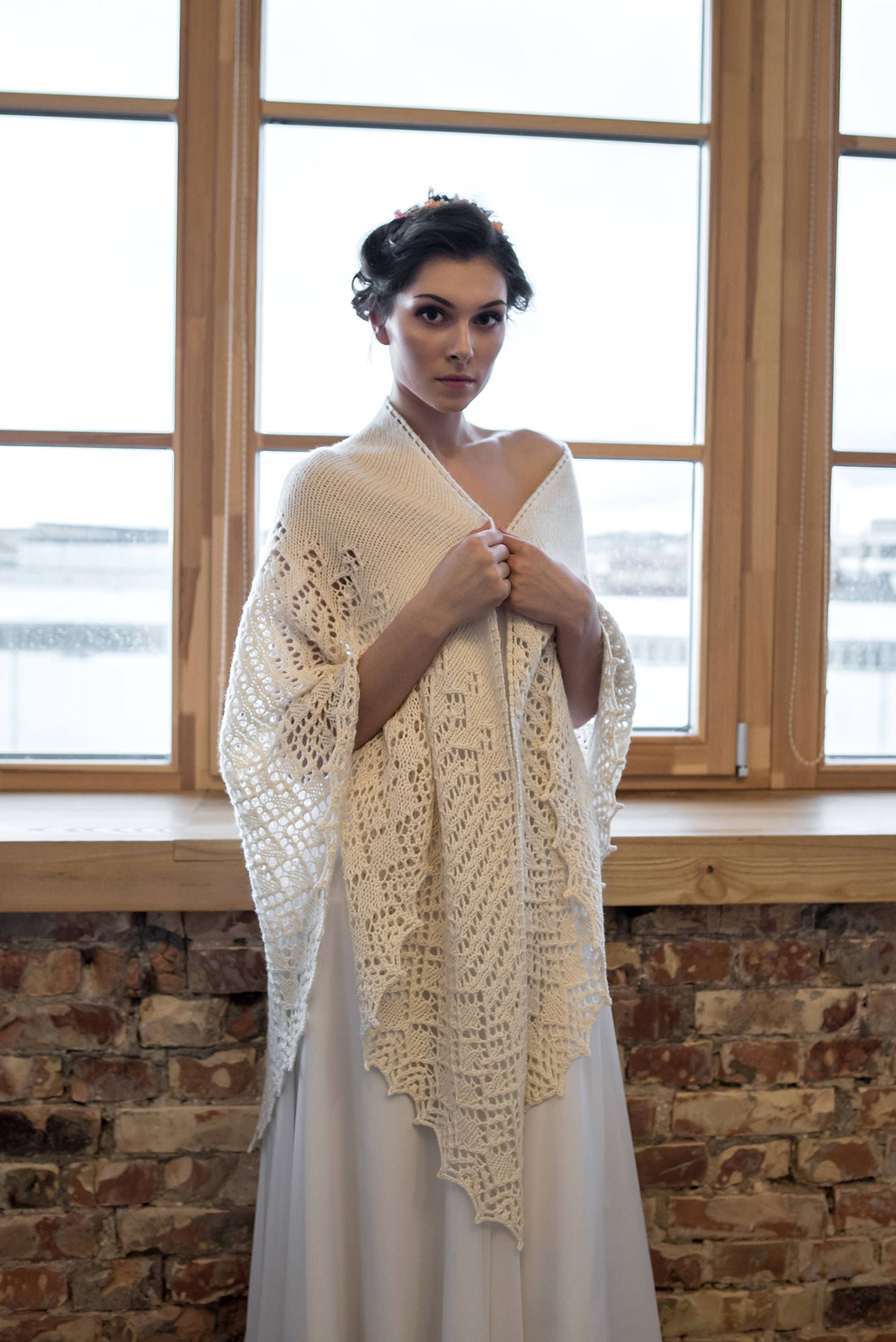 Coprispalle in alpaca color avorio, scialle da sposa, scialle in pizzo di alpaca, stola da sposa color avorio, coprispalle da sposa, coprispalle da sp