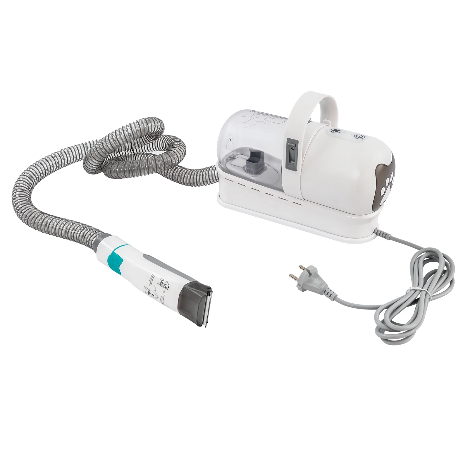 7-in-1 Tierpflege-Set mit Staubsauger - Trimmt, Bürstet, Entfernt Fell für Hunde & Katzen, Professionelles Pflegewerkzeug-Set Image