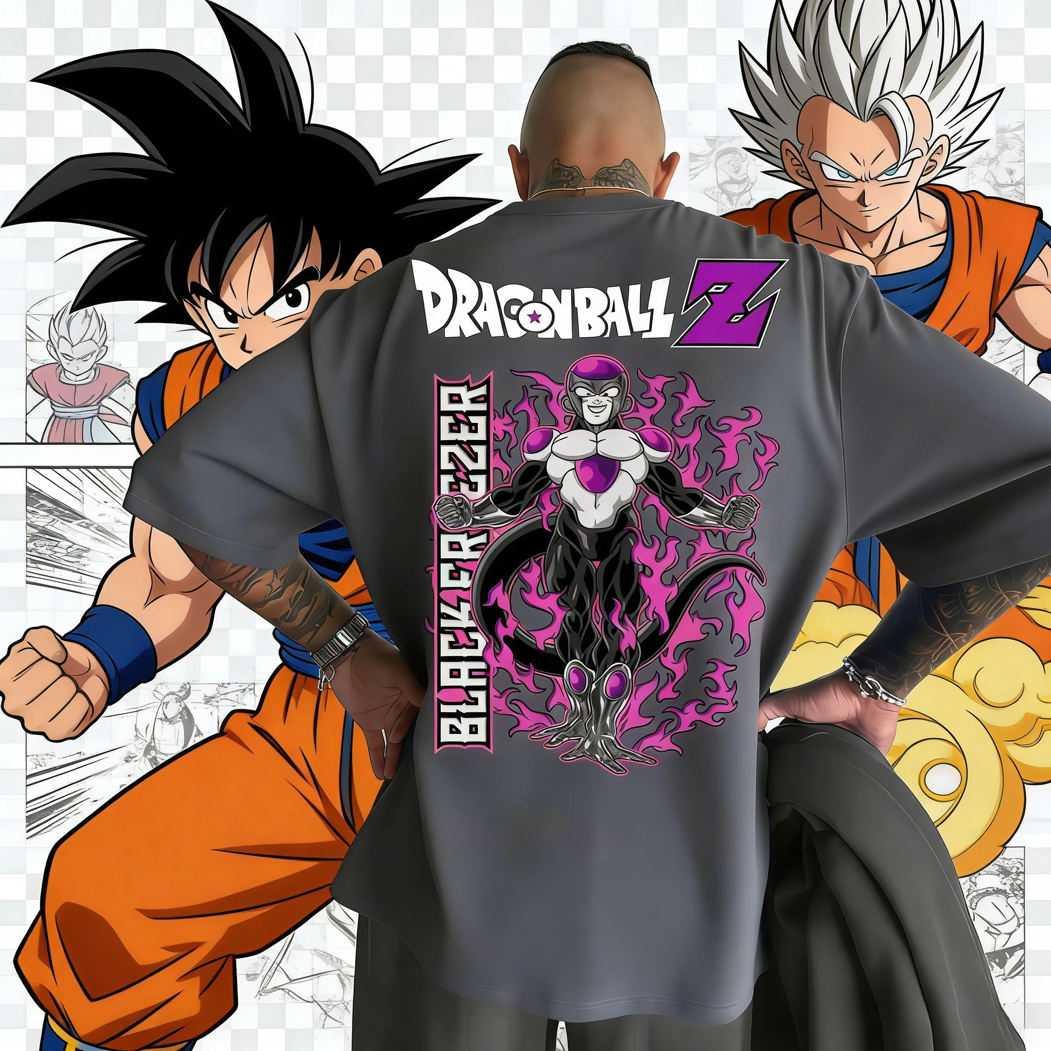 2026 Sommer Anime Dragon Ball Familien-Outfits Majin Buu Print T-Shirts für Papa, Mama und Kinder – Passende Oberteile, Einteiler, Hochwertige Kleidung Image
