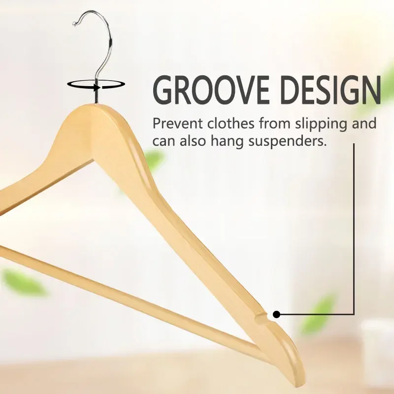 Solide Holz 10/50/100 stücke Kleiderbügel Kleidung Schal Hut Halter Schrank Lagerung Kleiderschrank Organizer Schlafzimmer Platzsparend