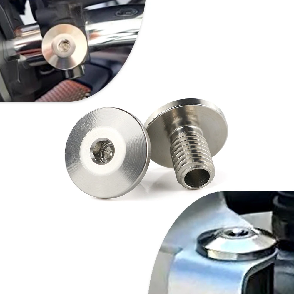 2PCS Universal M10 * 1,25 Motorrad Spiegel Loch Stecker Schraube Schrauben Fit Für Yamaha Honda Kawasaki Suzuki BMW Triumph aprilia Ducati Image