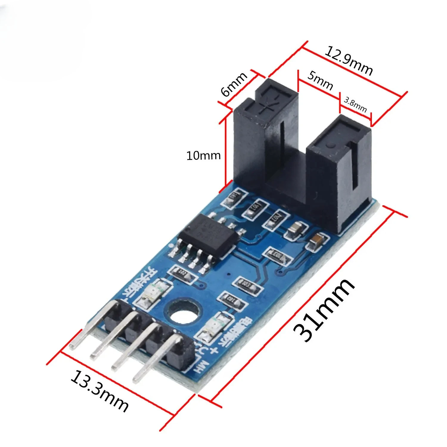 1/2/5/10 PCS IR Infrarot Schlitz Optische Geschwindigkeit Mess Sensoren Optokoppler Modul Für Motor Test PIC AVR Geschwindigkeit module Image