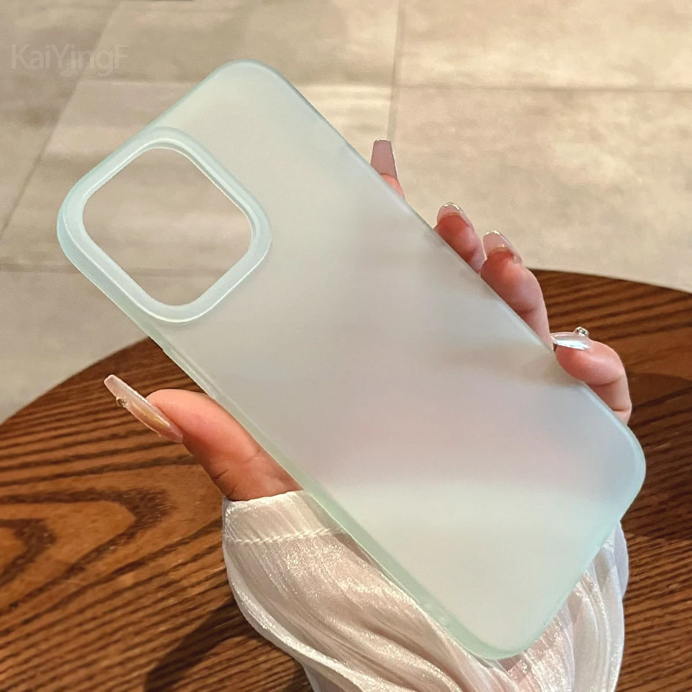 Weiche, matte Handyhülle für iPhone 15 14 13 12 11 Pro Max Plus X Xs Max XR, stoßfeste Silikon-Stoßstange, Süßigkeiten, transparente Abdeckung Image