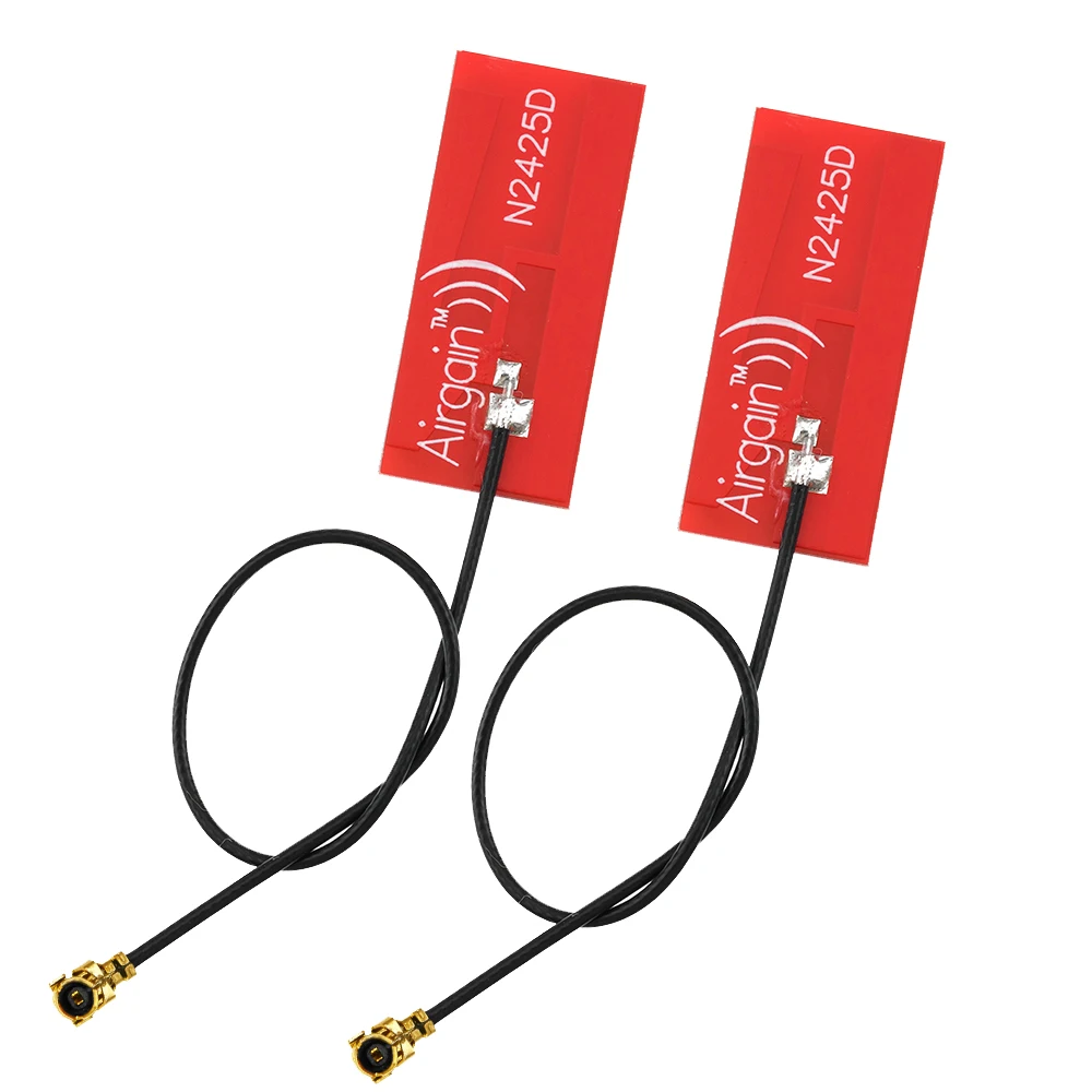 2 Stück WLAN-Antenne 2,4G 5,8G Dual-Band Eingebaute FPC-Softboard WLAN Bluetooth PCB Patch-Antenne 12cm Adapterkabel Image