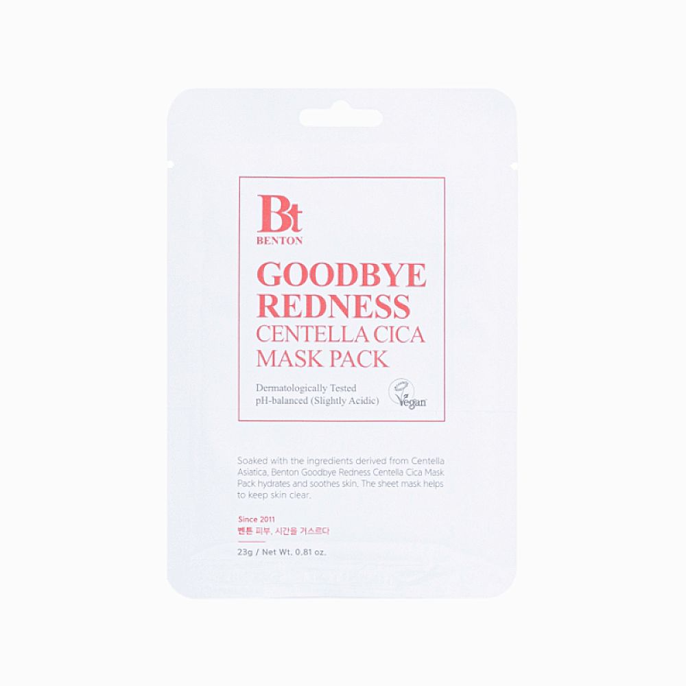 Maschera di stoffa Benton Addio rossore, . 23 g