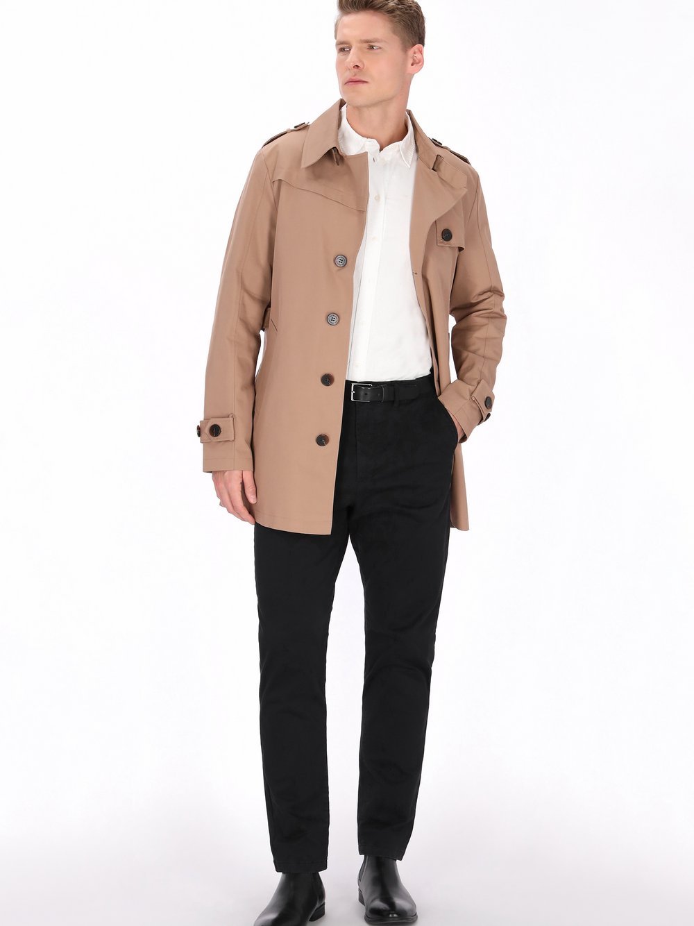 Dreimaster Mantel Herren braun, XL Image