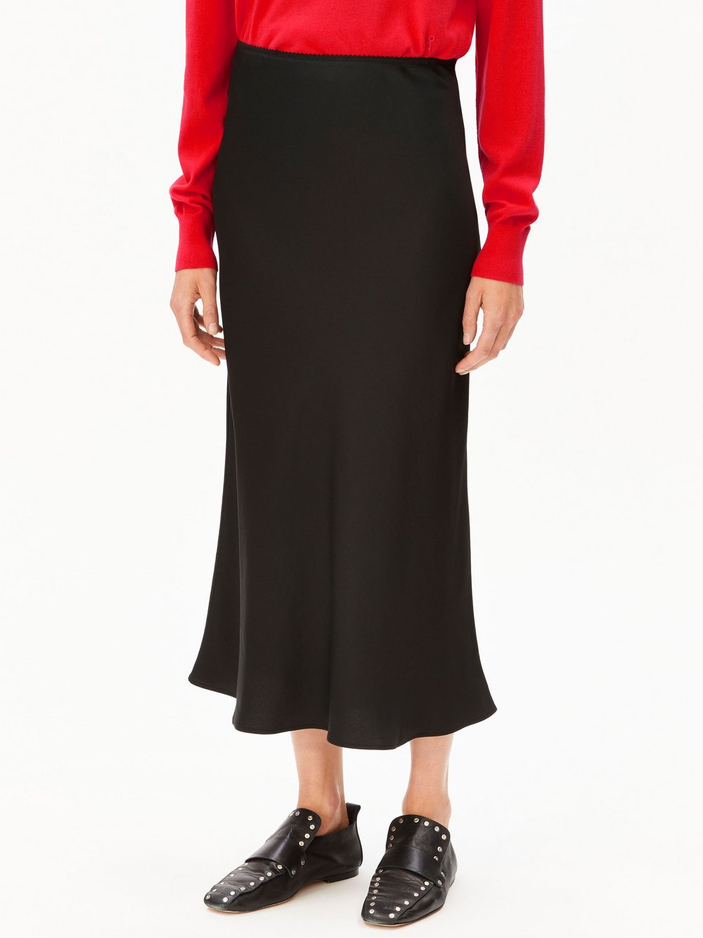 ARMEDANGELS Satinrock Damen schwarz, XS