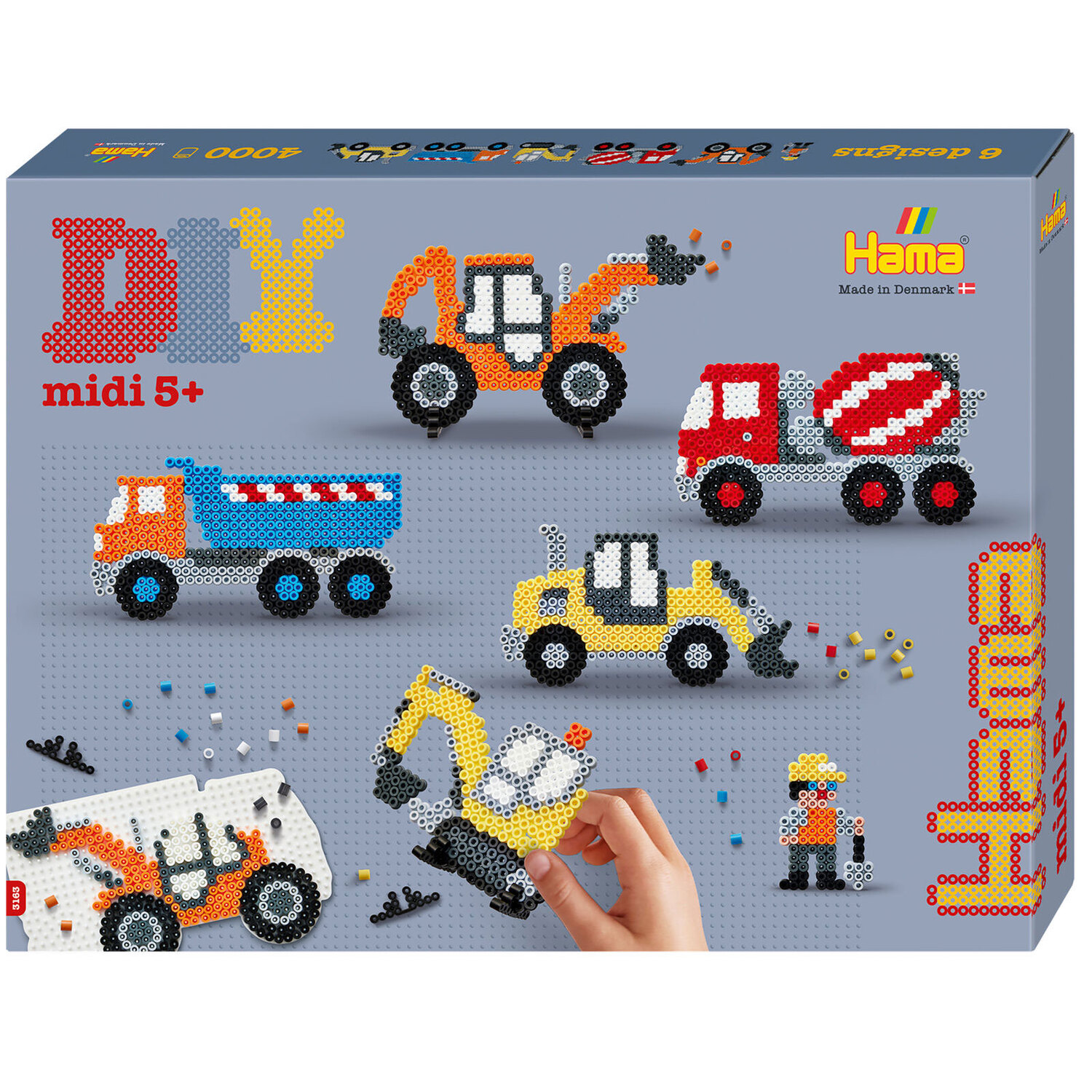 Hama Kit perles à repasser "véhicules de chantier"