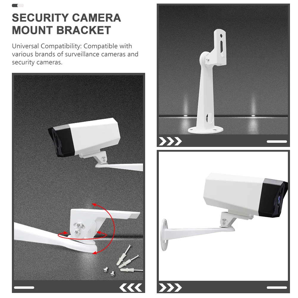 Halterung für Überwachungskameras, verstellbarer Kamera-Wandhalter, Monitorständer, 360-Grad-Drehung, langlebige Wandmontage-Unterstützung, universell Image