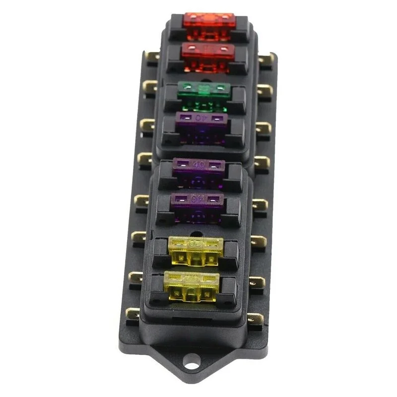 4/6/8 Wege Auto Sicherungskasten Schaltung Standard ATO Blade Sicherungskasten 12V 24V LKW Auto Auto Sicherung Block Halter mit Auto Sicherungen Image