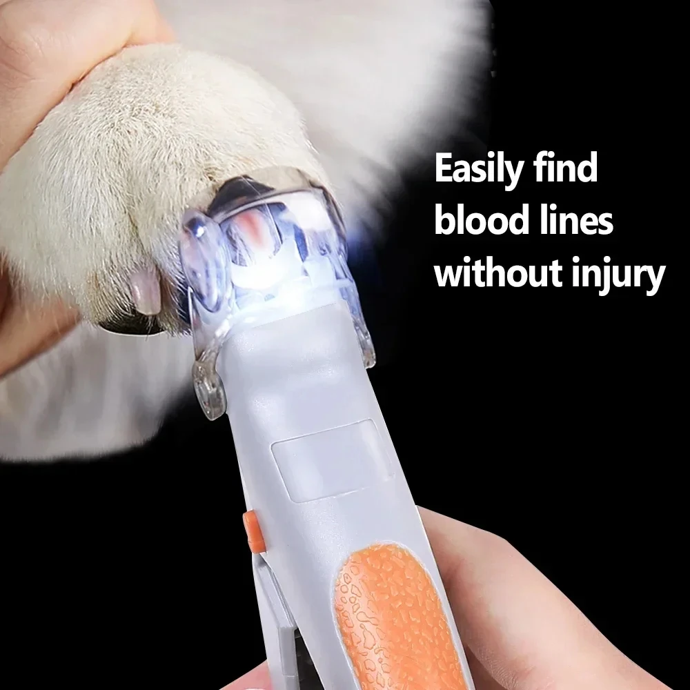 Professioneller Haustier-Nagelknipser mit LED-Licht, Katzen- und Hunde-Nagelschere, Werkzeug zum Schneiden von Krallen, Tierbedarf Image