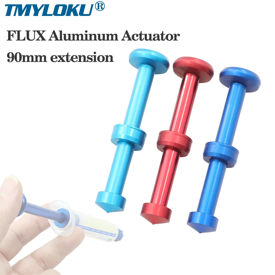 Schubstange aus Aluminiumlegierung, universeller 10cc Spritzenflussmittel-Druckerstange, Flussmittelpaste, Schweißschatz, Schweißölzubehör Image
