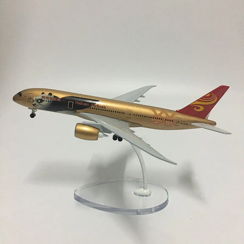 JASON TUTU Flugzeugmodell 16 cm China Hainan Airlines Boeing B787 Flugzeugmodell Flugzeugmodell 1:400 Druckguss-Metallflugzeugspielzeug Image