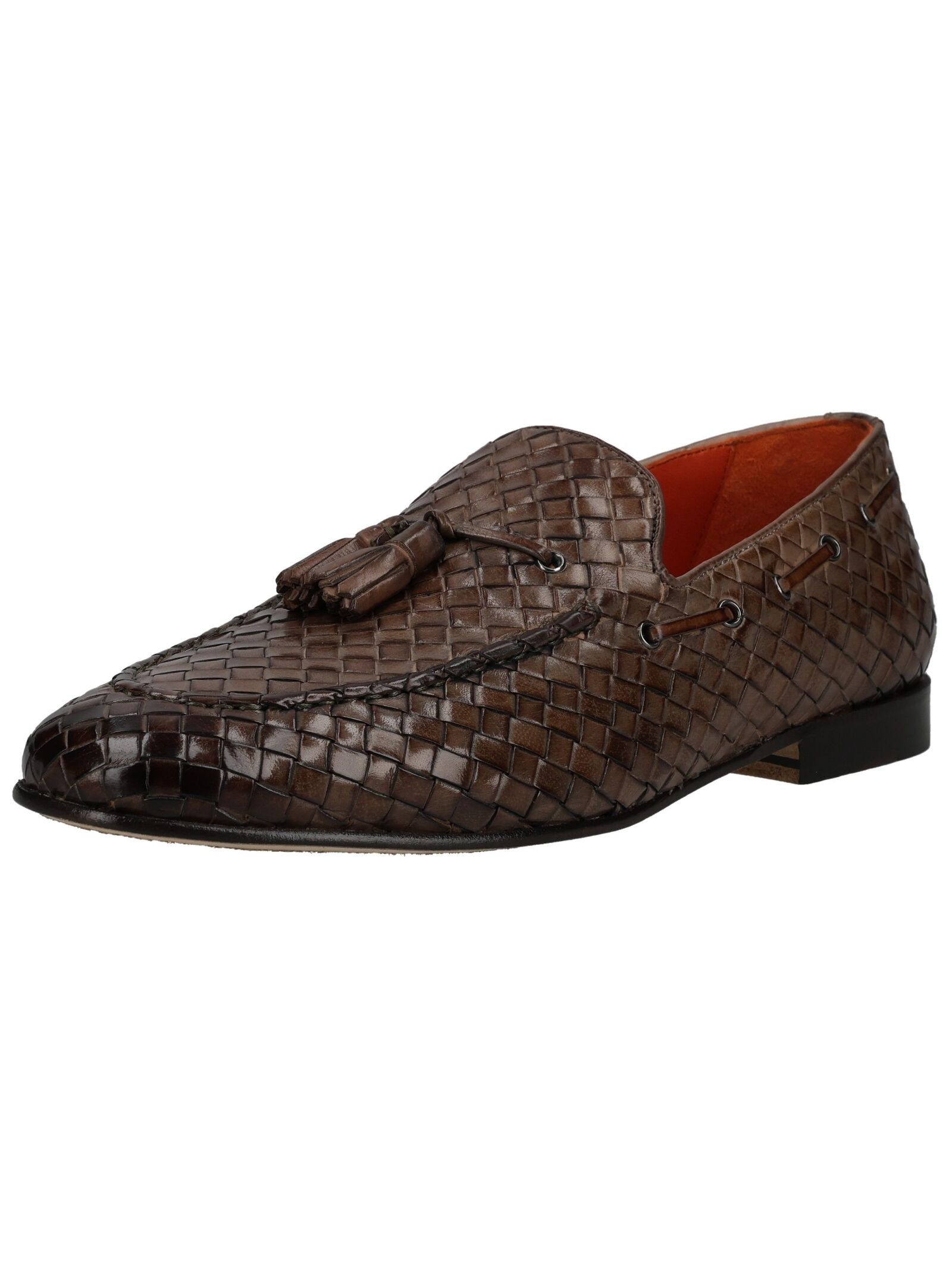 Slipper MELVIN & HAMILTON "Melvin & Hamilton Slipper Leder", Herren, Gr. 42, braun, Schuhe Slipper