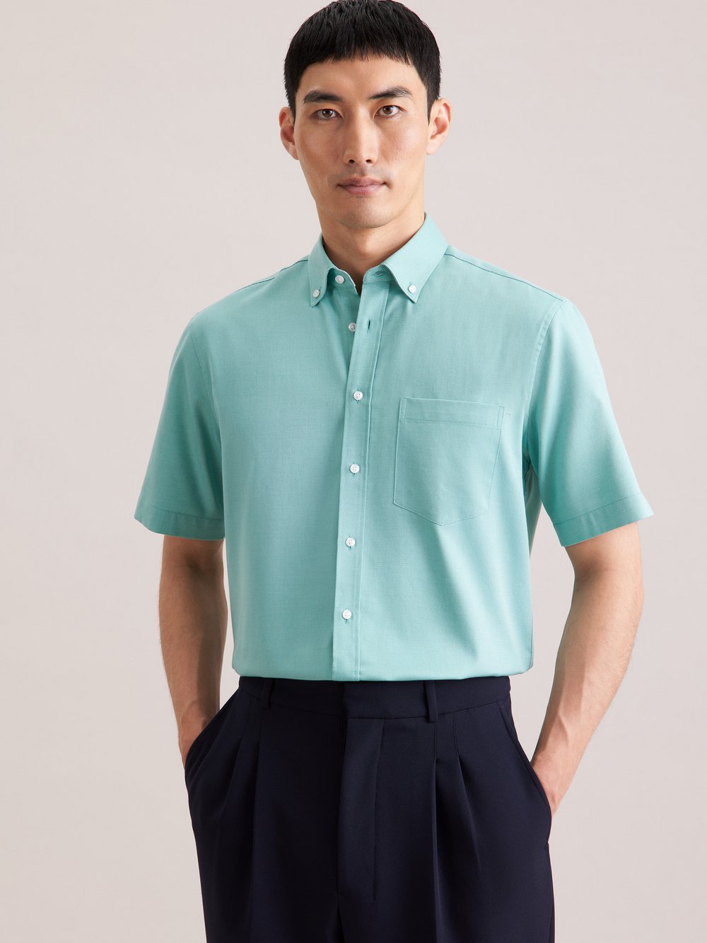 Seidensticker Business Hemd Herren Regular Fit Baumwolle mint, 42 Image
