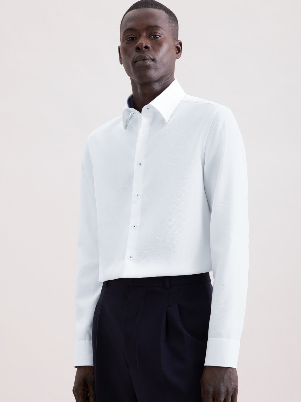 Seidensticker Business Hemd Herren Super Slim Fit Baumwolle weiß, 36 Image