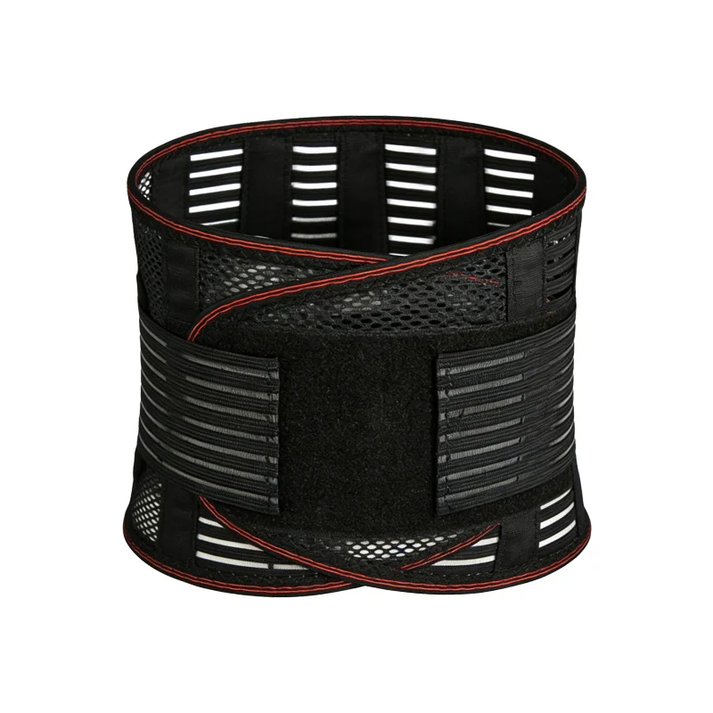 Cintura di Supporto Lombare, Fascia di Compressione per la Schiena, Supporto Lombare Traspirante in Rete, Tutore Elastico Regolabile per Alleviare il Dolore alla Colonna Vertebrale