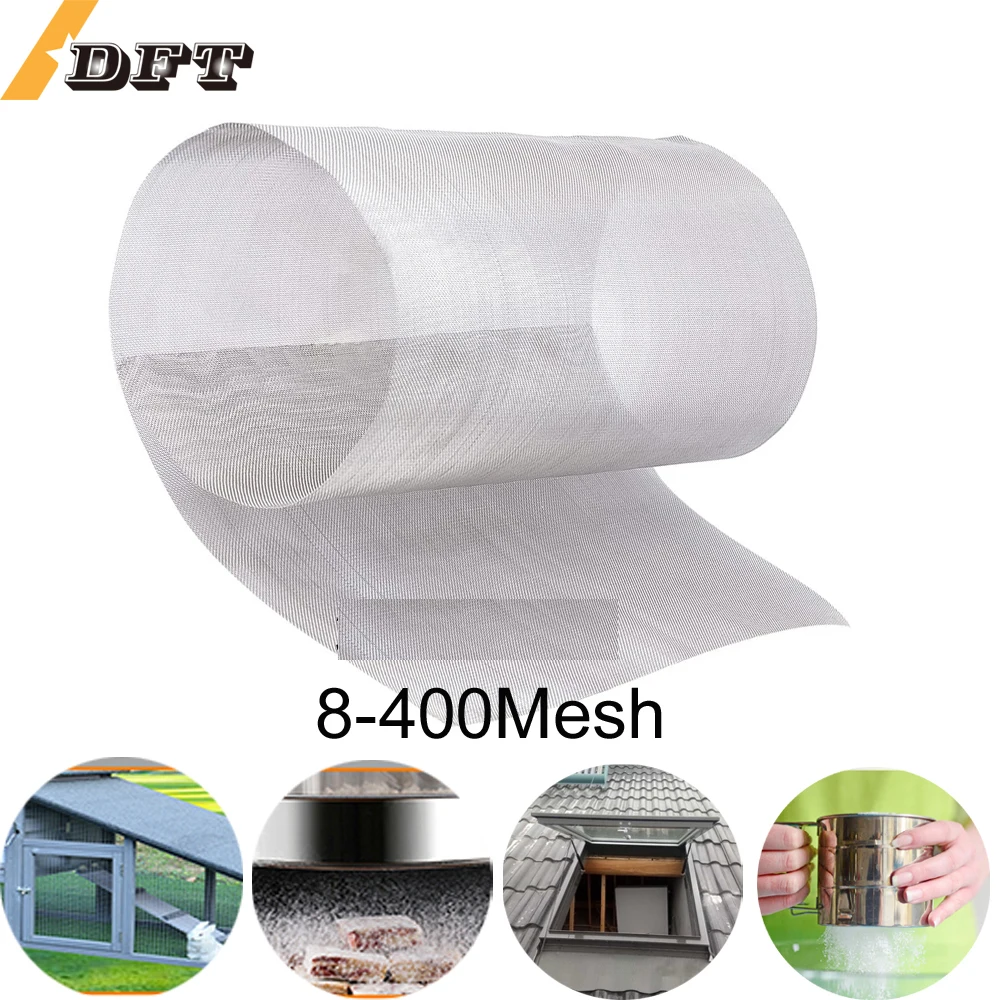 304 Edelstahl-Filtersieb 10-400 Mesh Gewebtes Drahtgewebe Hochwertiges Edelstahl-Siebfilterblatt für Belüftung