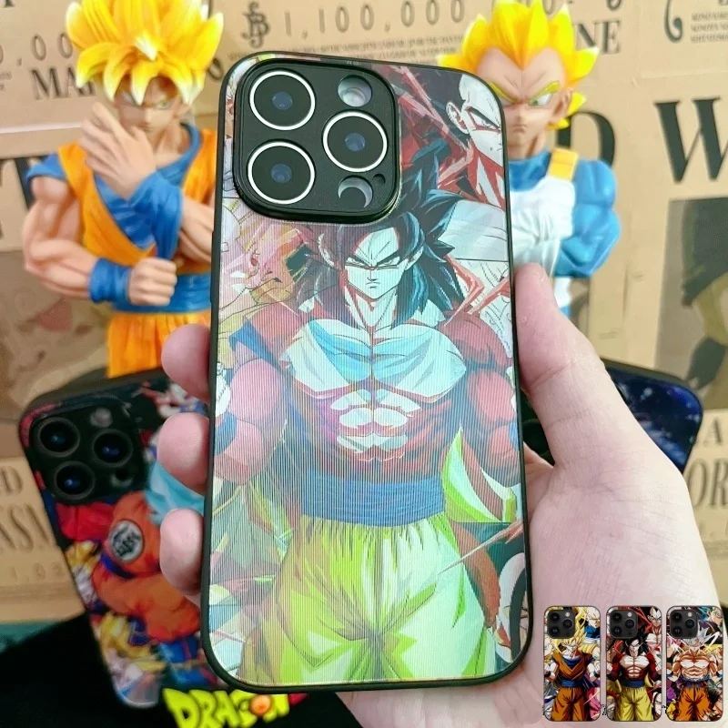 3D-Gitter Dragon Ball GT Handyhülle für iPhone 11 12 13 14 15 16 17 Pro Max Plus Mini Air XR Anime Son Goku stoßfeste Abdeckung Image