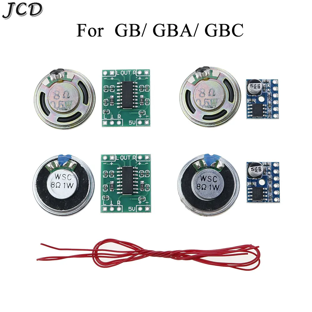 JCD 1Set Sound Audio Verstärker Verbesserung Lautsprecher Für Gameboy Farbe GBC GBA GB Digital Verstärker PCB Board Volume Up modul Image