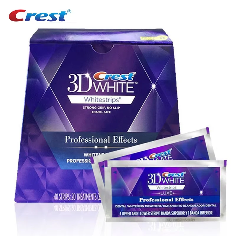 Crest 3D White Zahnaufhellungsstreifen Luxe Professional Effects Zahnaufhellungsbehandlung Zahnbleaching Whitestrips Image