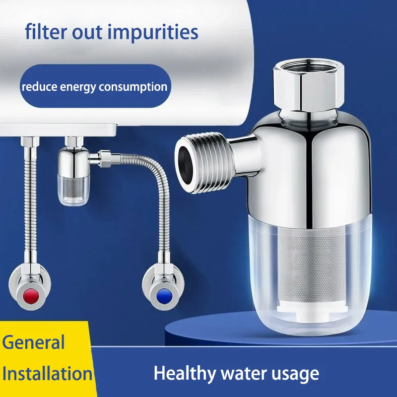 Haushaltswassererhitzer Vorfilter Dusche Leitungswasser Anti-Kalk Wasserreinigungsfilter Universeller Filter ohne Austausch von Filterelementen Image