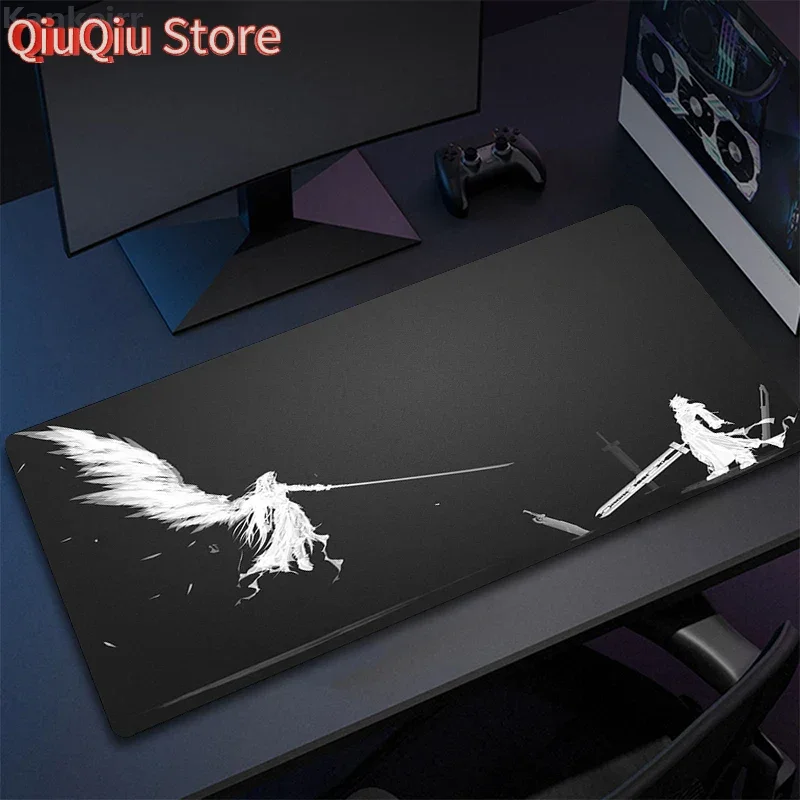 F-Final Fantasy Mauspad Gamer XL Großes neues Mauspad XXL Tastaturpad Schreibtischmatten Büroteppich Weiches Computer-Desktop-Mauspad Image