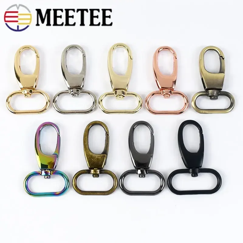 5/10 Stück 19/25/32/38 mm Metallschnalle Drehverschluss für Riemen Hundehalsband Gurtband Trigger Clip Karabinerhaken DIY Taschenschnallen Zubehör Image