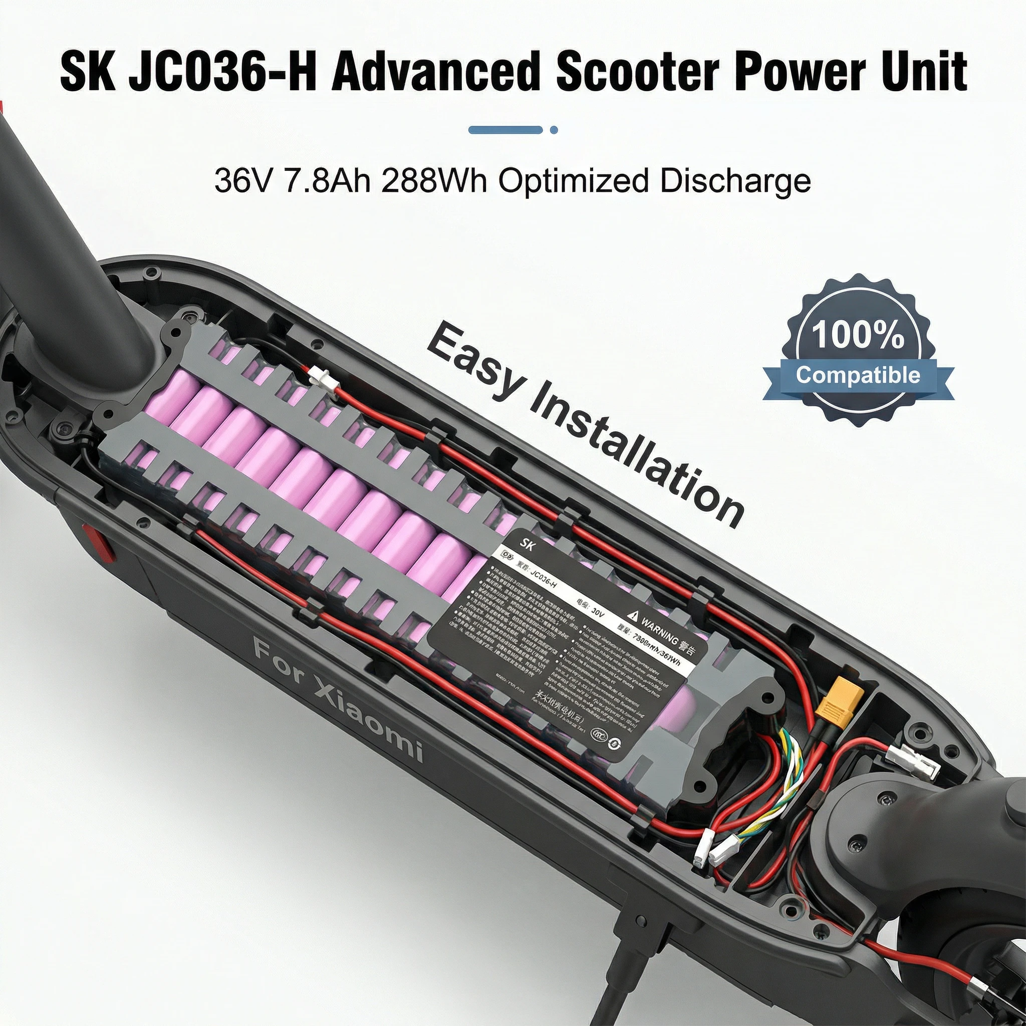 2026 Hochleistungs-36V-7800mAh-Ersatzakku für Xiaomi M365 Pro Scooter - Langlebig & Dauerhaft Image