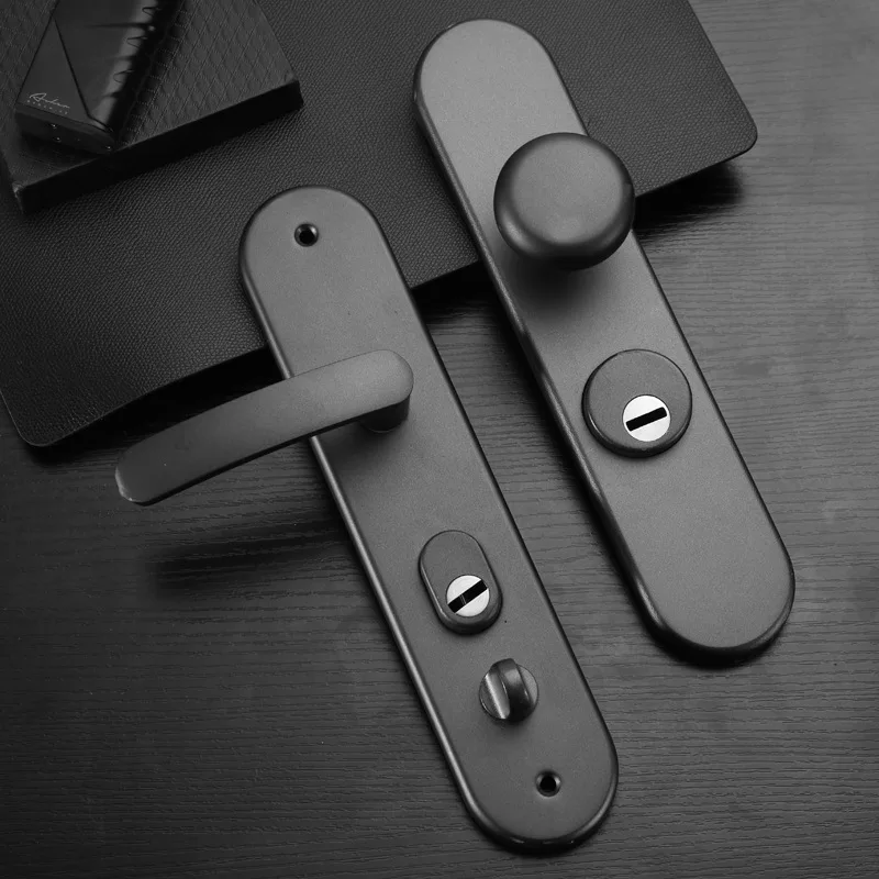 Neuer Luxuriöser Schwarzer Einbruchsicherer Türgriff Kugelförmiger Schlossgriff Haushalts-Eingangstür Anti-Aufbruch-Schloss Mechanisches Schloss