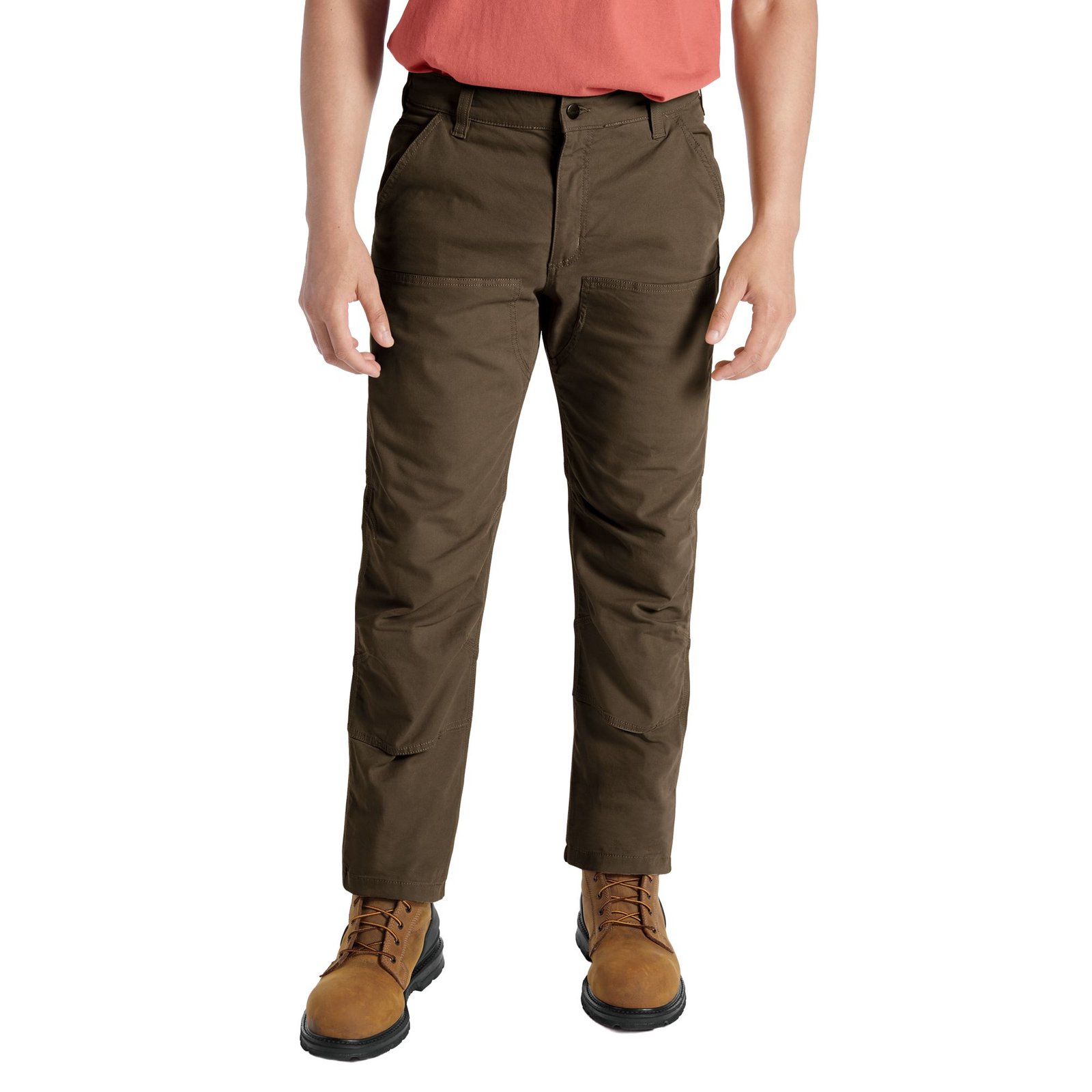 Carhartt Men's Relaxed Straight Rigby Double Front Dungaree (Size 33-34) Tarmac, Cotton,Spandex