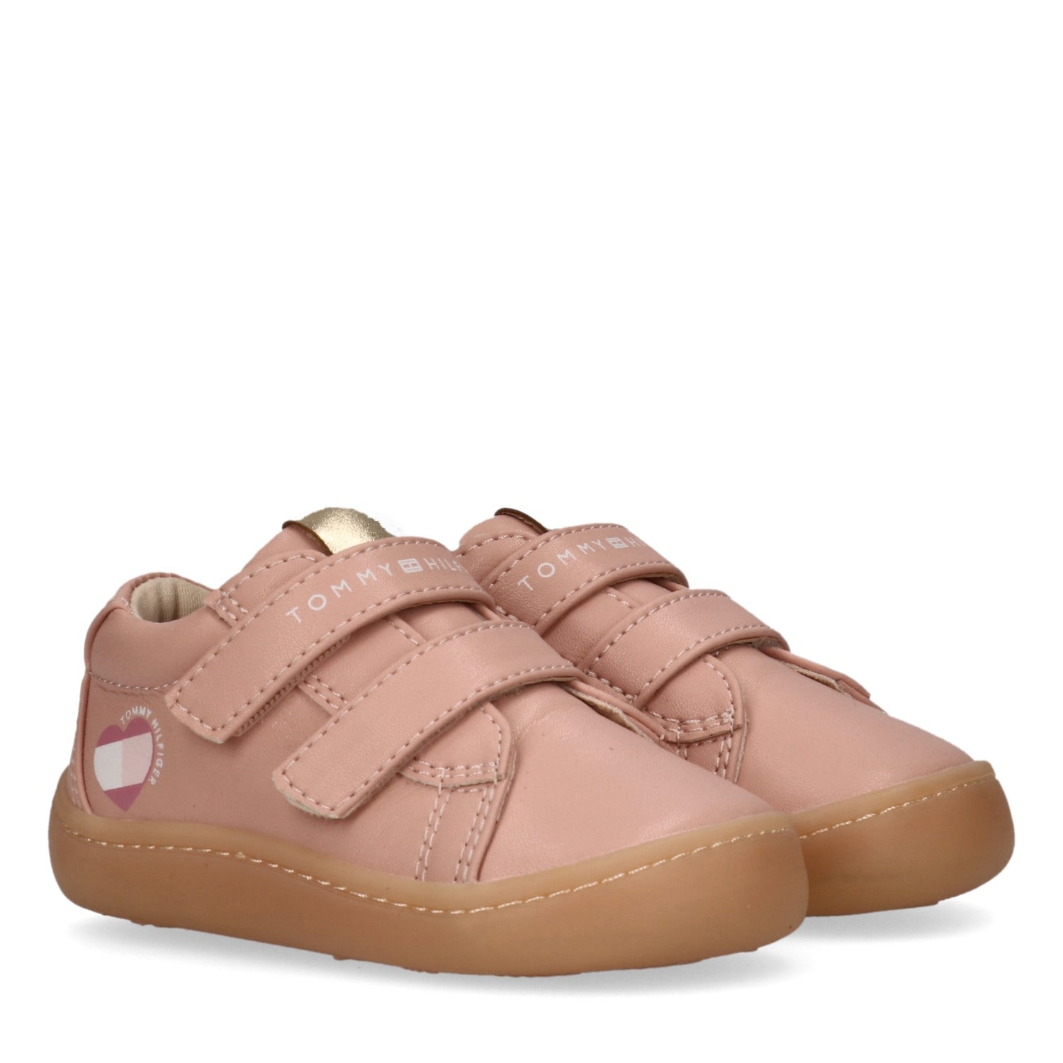 Lauflernschuh TOMMY HILFIGER, Baby, Gr. 20, beige, Synthetik, Schuhe Lauflernschuh, Barfußschuh, Halbschuh, Babyschuh mit regulierbarem Klettverschluss