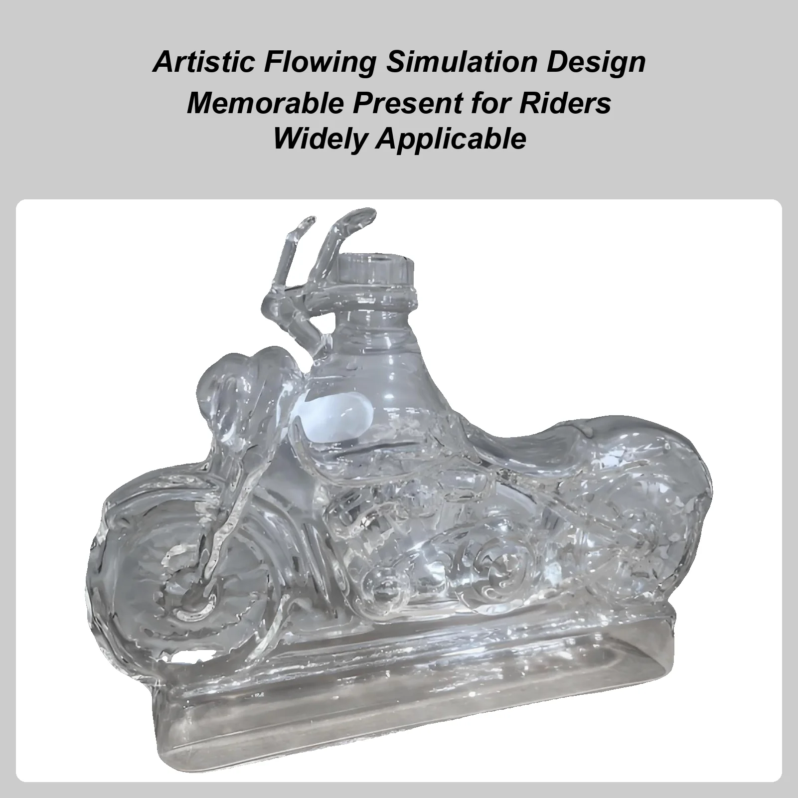 Wein Dekanter Motorrad Glas Whisky Dekanter Flaschen Vintage Likör Belüfter Schreibtisch Dekor für Whisky Champagner Wodka Küche Image