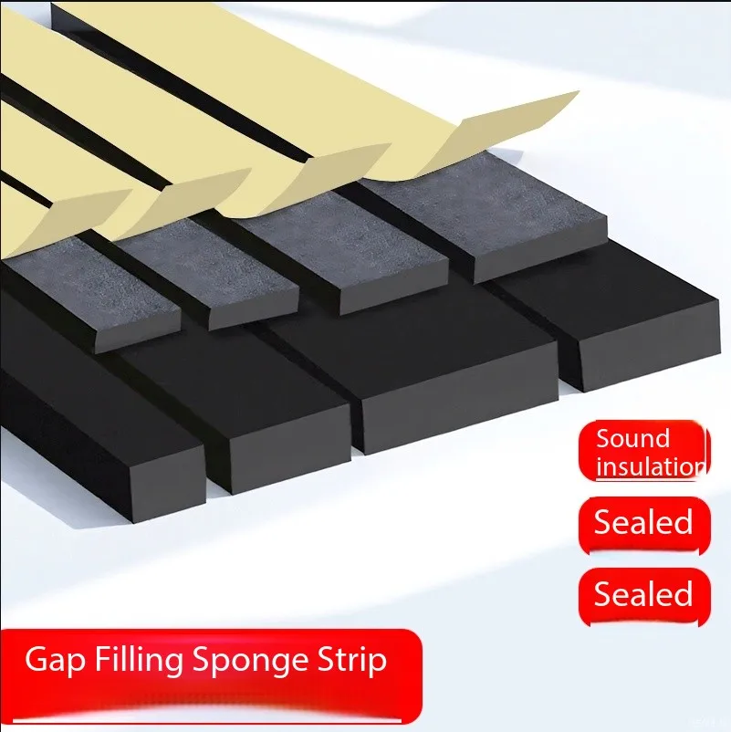 5M stark klebendes einseitiges EVA-Schaumband, Tür- und Fensterdichtung, wind- und schalldicht, Tischeckenschutz Image