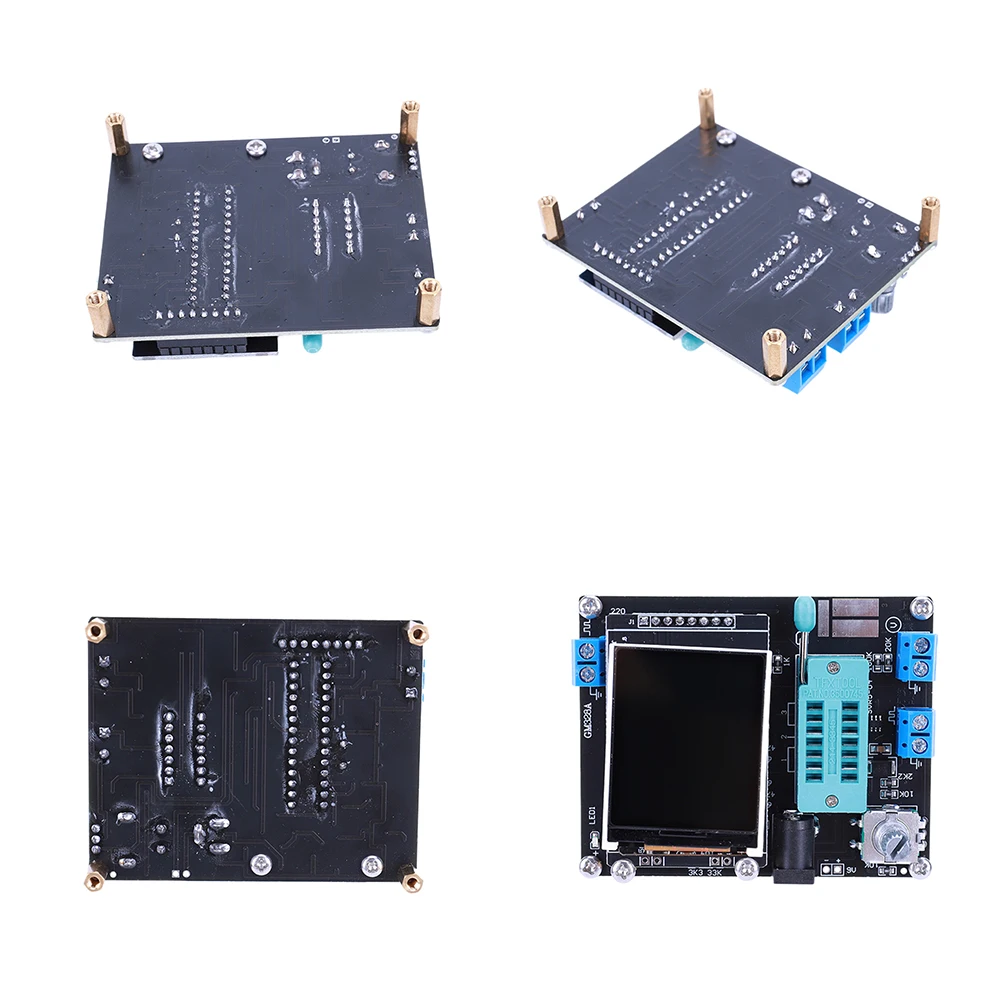 GM328 Transistor Tester LCR Diode Kapazität ESR Spannung Frequenz Meter GM328A Diode Kappe ESR Volt Freq Meter Elektronik Kit Image