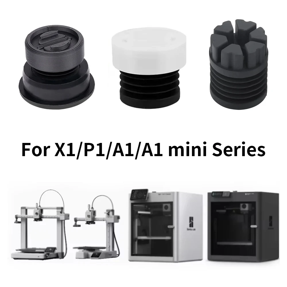 Upgrade Anti Vibration Gummi Füße Pad Für Bambu Labor P1P P1S X1 X1C X1E A1 A1mini 3D Drucker Anti-Slip fuß Pad Anti-SCHOCK Matte Image