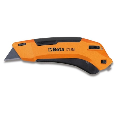 BETA 017720040 1772M Safety Utility Knife with Retractable Blade, 6 11/16"