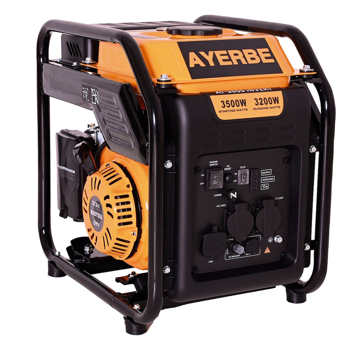 MAESTRO FERRETERO Inverter-Benzingenerator 3500 W mit Kiotsu Motor, leise und mit 12 V Ausgang Image