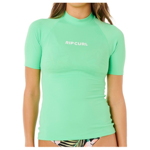 Rip Curl - Women's Molokai S/S Solid UPF Rashguard - Lycra Gr XS grün