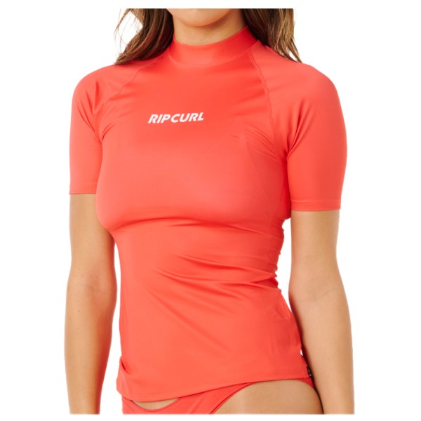 Rip Curl - Women's Classic Surf S/S UPF Rashguard - Lycra Gr XL rot