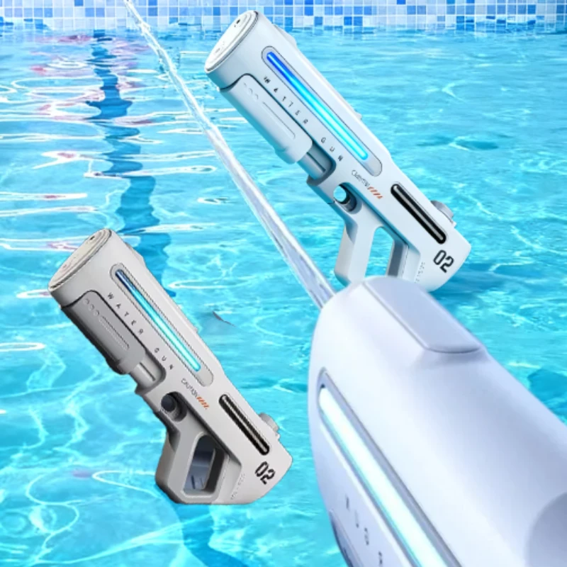 Kabellose Elektrische Automatische Wasserpistole Große Kapazität 8m Reichweite Elektrischer Burst-Modus Sommer Strand Outdoor Schwimmbad Spielzeug Image