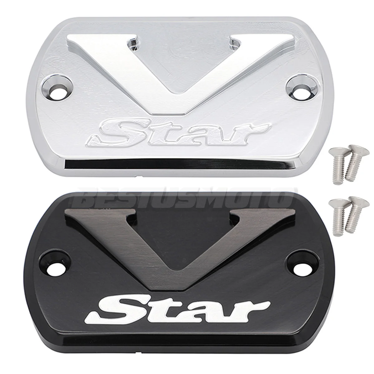 Motorrad Hauptbremszylinder Reservoir Kappe Für Yamaha V-Star 650 950 1100 1300 XVS650 XVS950 XVS1100 XVS1300 Image