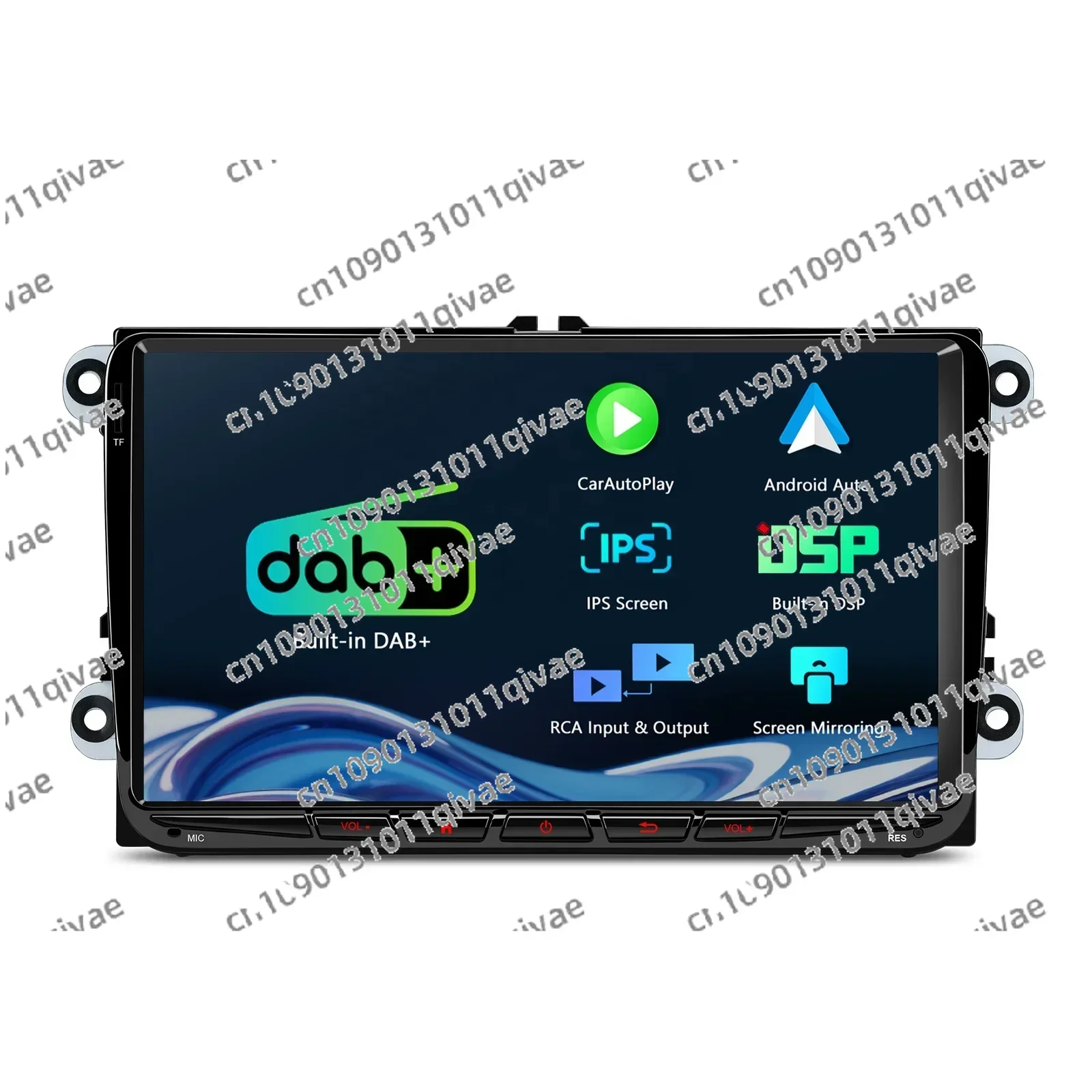 9-Zoll-Linux-Betriebssystem-Auto-Android-Radio mit integriertem DAB+ in Automobilqualität, maßgeschneiderte Passform für VW / SEAT / SKODA Navigationslichter Image