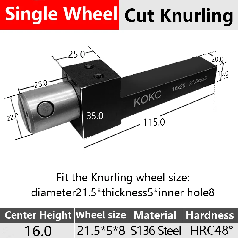 Stuka New Style Schneiden Rändelung 16*20 Einzelne gerade Radwerkzeuge für CNC-Drehmaschine Image